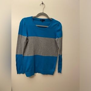 💙Gap Sweater: grey/ blue block